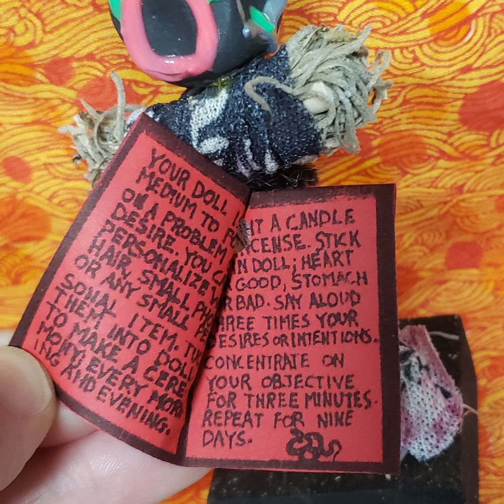 Colorful Handmade Doll Sculpture